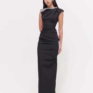 Rachel Gilbert Farley Gown Size 2 Black Evening Gown